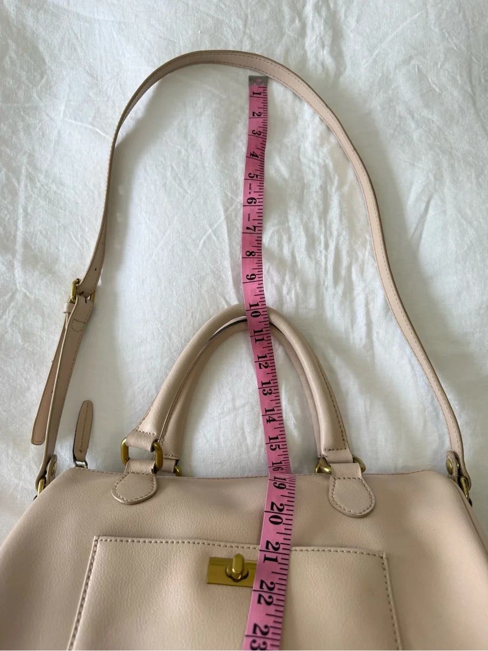 J. Crew | Pale Pink Nude Leather Dorset Satchel Boston Style Bag | Neutral